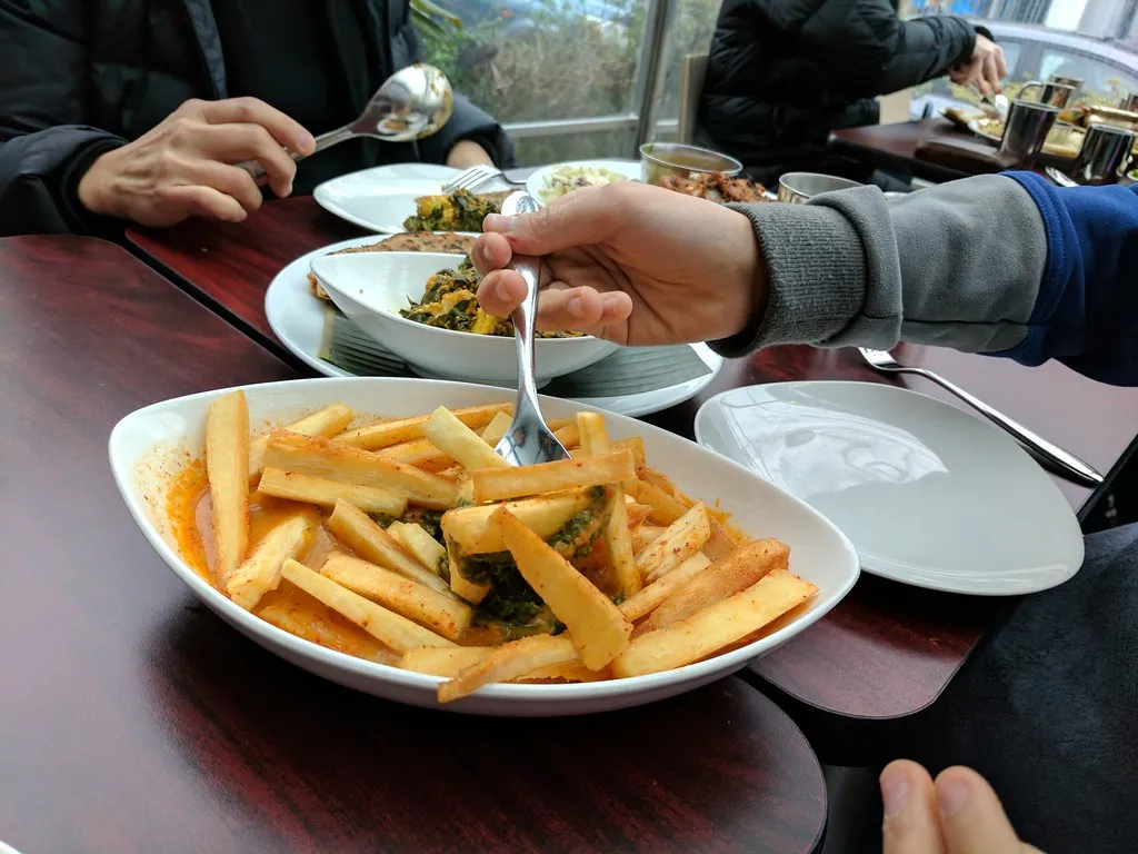 Porción de yuca frita